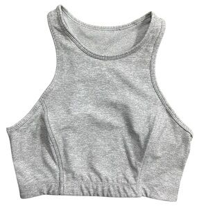 Outdoor Voices Athena Crop Top Athletic Heather Grey Size Small